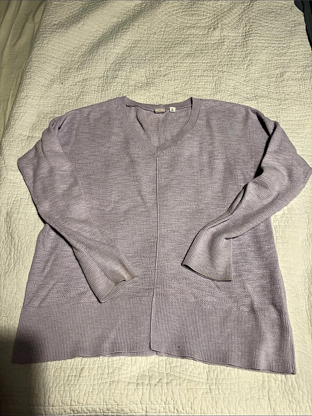 Gap For Good V-Neck Sweater Cardigan Purple Medium